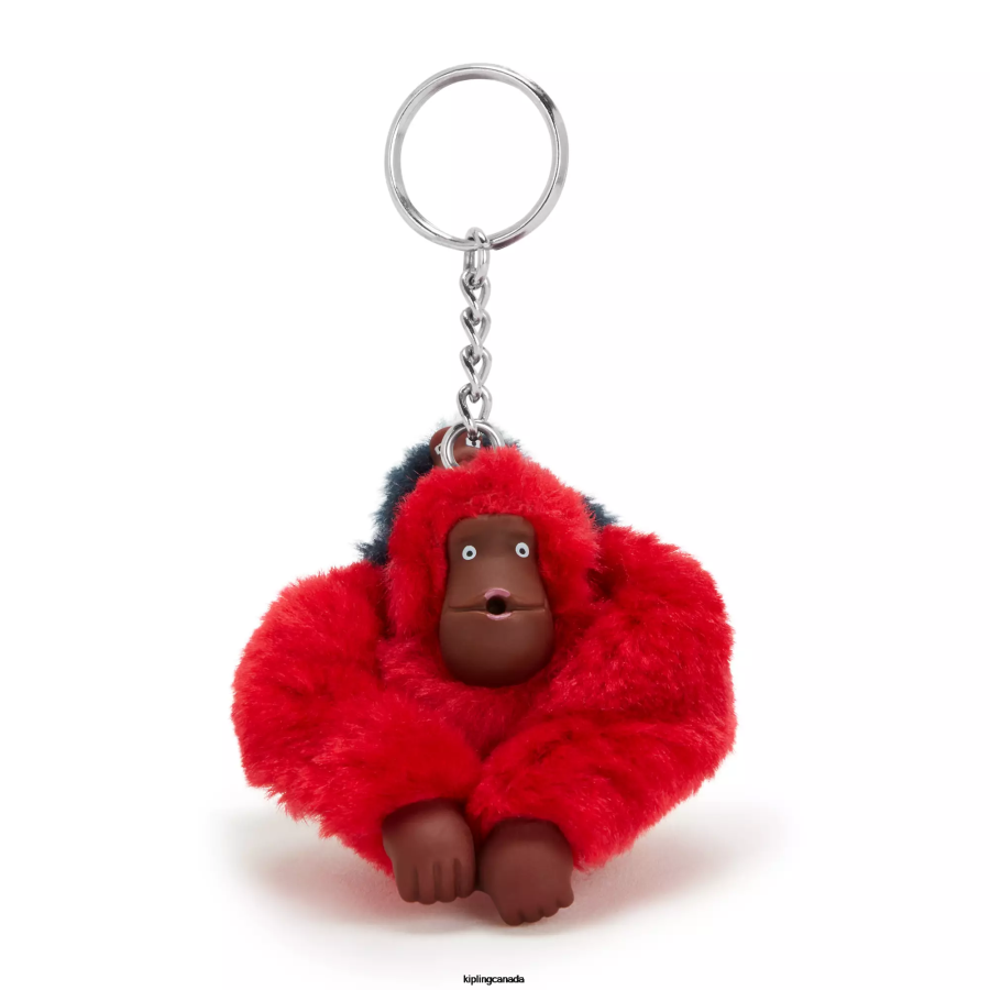 Women Keychains Kipling Cherry Tonal Mom And Baby Mom and Baby Sven Monkey Keychain FHZD687