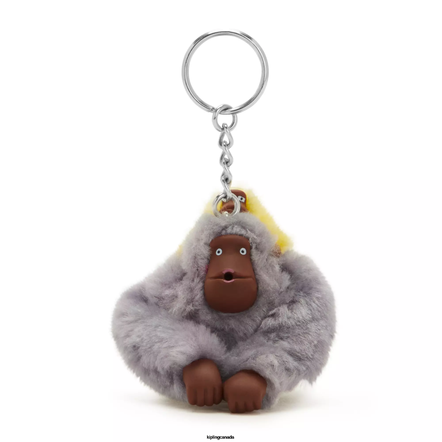 Women Keychains Kipling Dove Grey Mom And Baby Mom and Baby Sven Monkey Keychain FHZD684