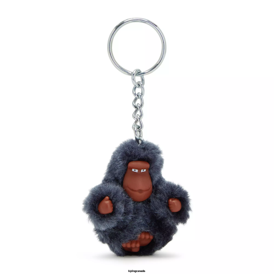 Women Keychains Kipling Foggy Grey Sven Extra Small Monkey Keychain FHZD725
