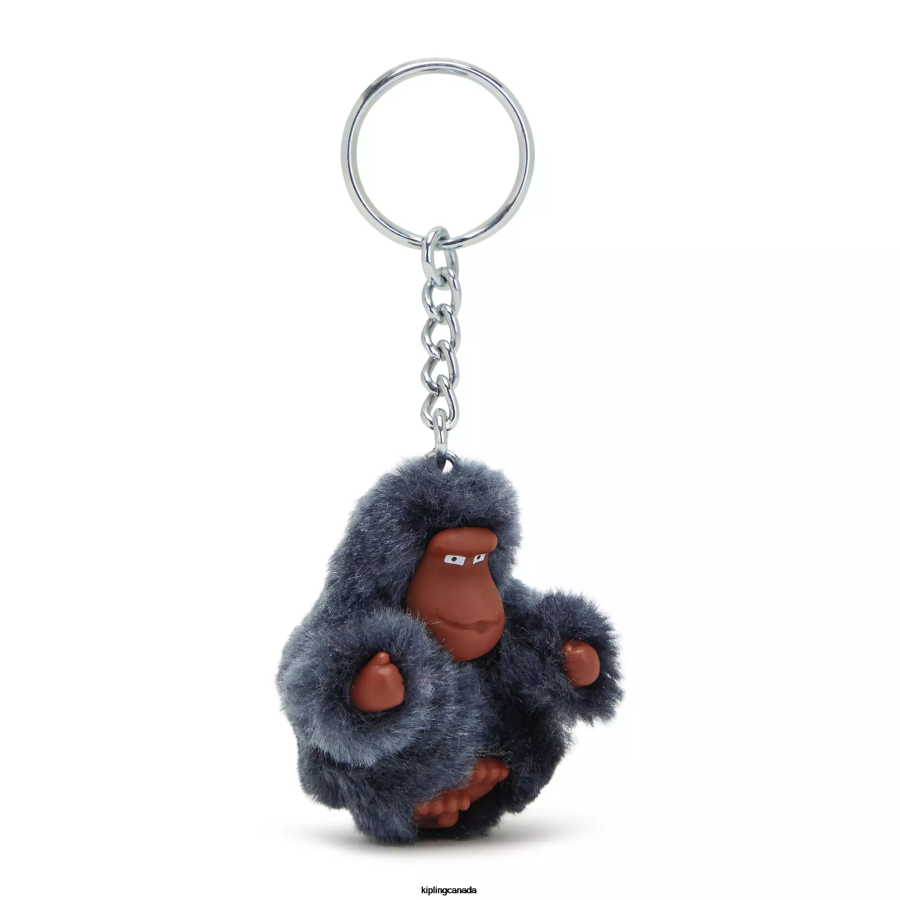Women Keychains Kipling Foggy Grey Sven Extra Small Monkey Keychain FHZD725