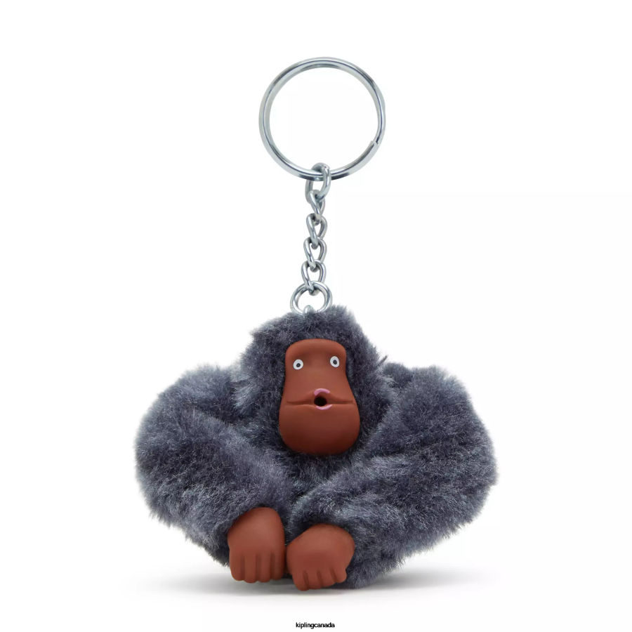 Women Keychains Kipling Foggy Grey Sven Monkey Keychain FHZD694
