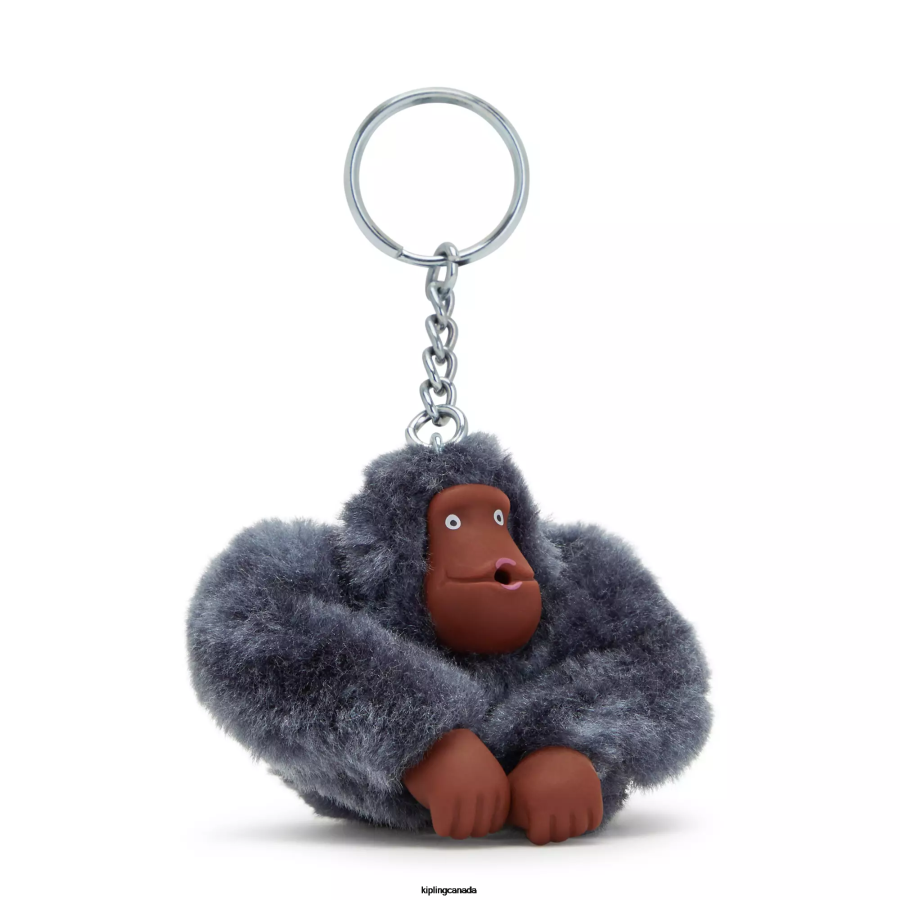 Women Keychains Kipling Foggy Grey Sven Monkey Keychain FHZD694