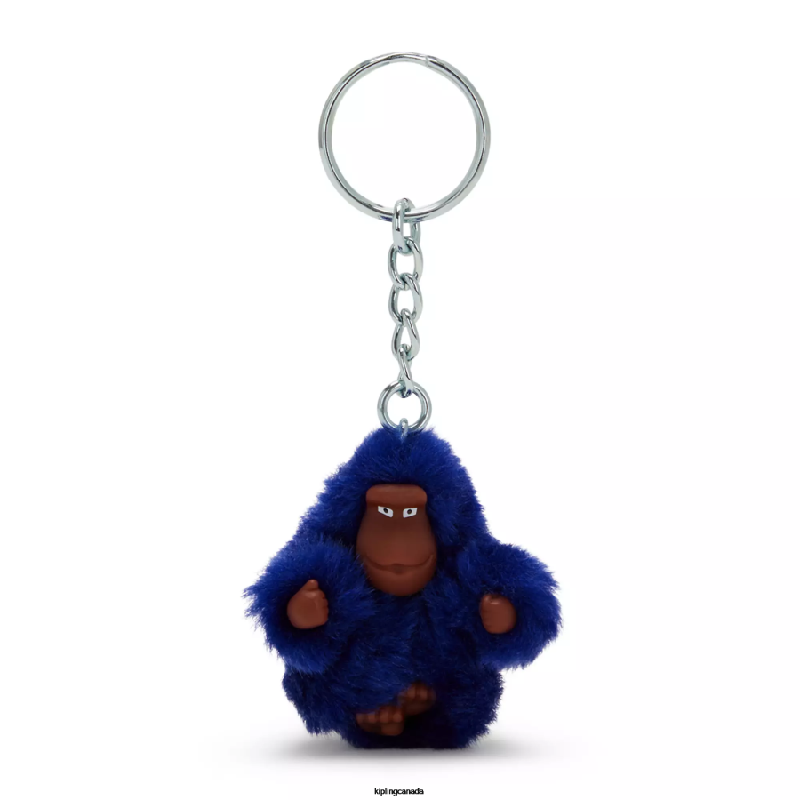 Women Keychains Kipling Fury Blue Sven Extra Small Monkey Keychain FHZD712