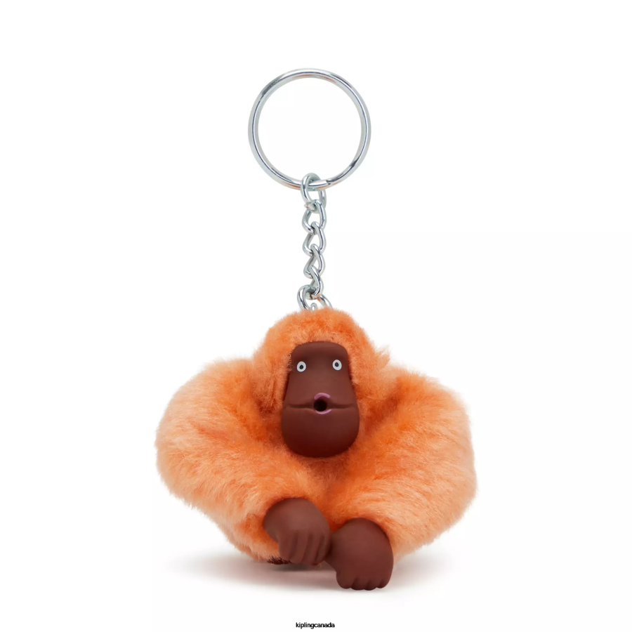 Women Keychains Kipling Peachy Pink Sven Small Monkey Keychain FHZD672