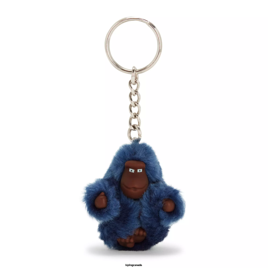 Women Keychains Kipling Polar Blue Sven Extra Small Monkey Keychain FHZD711