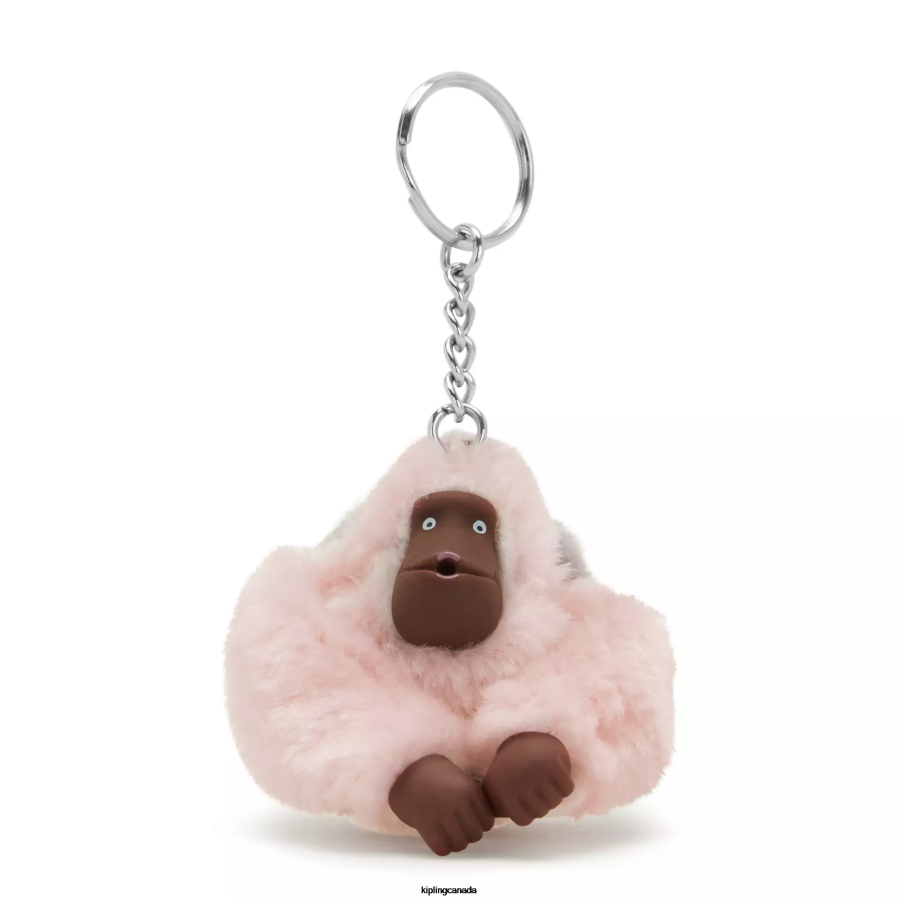 Women Keychains Kipling Primrose Pink Mom And Baby Mom and Baby Sven Monkey Keychain FHZD685