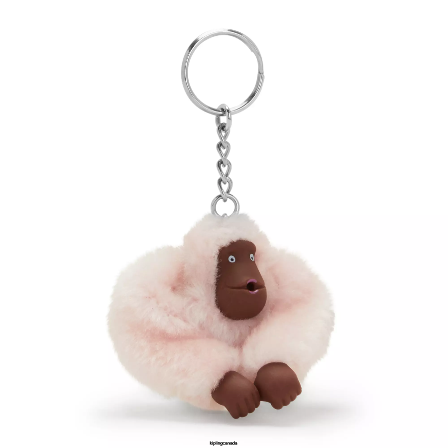 Women Keychains Kipling Primrose Pink Sven Small Monkey Keychain FHZD668