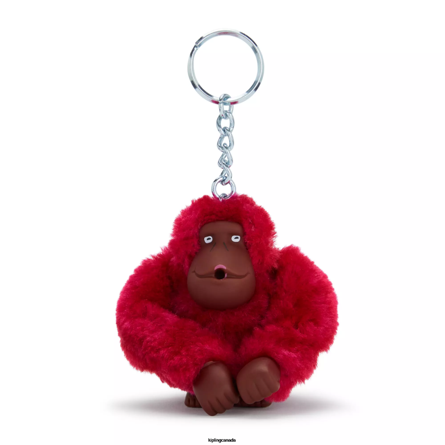 Women Keychains Kipling Raspberry Dream Sven Monkey Keychain FHZD693