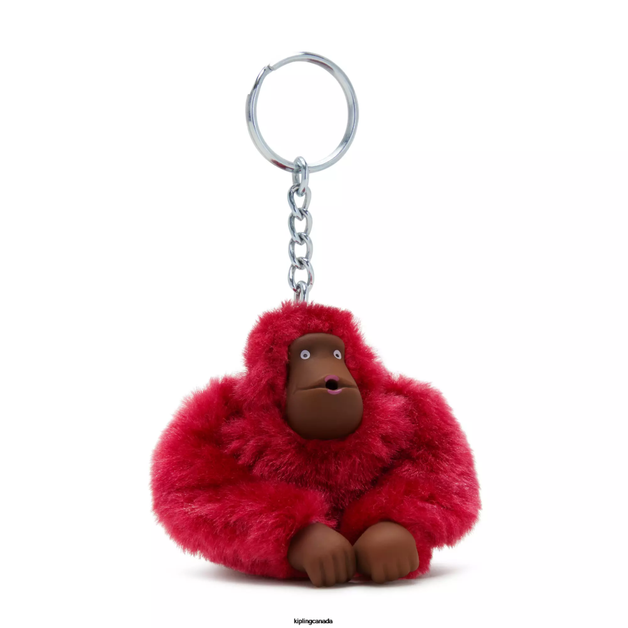 Women Keychains Kipling Regal Ruby Sven Small Monkey Keychain FHZD675