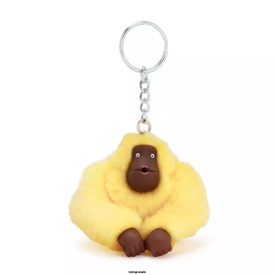 Women Keychains Kipling Sunflower Yellow Sven Small Monkey Keychain FHZD670