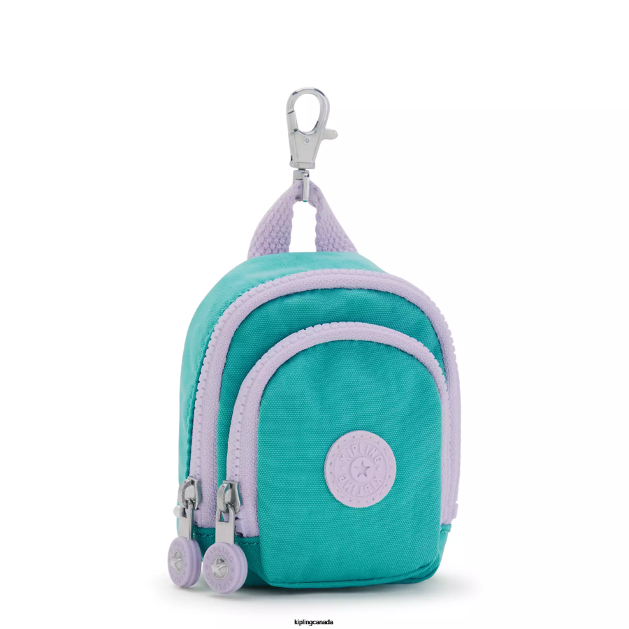 Women Keychains Kipling Surfer Green Seoul Mini Keychain FHZD617