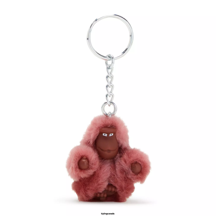 Women Keychains Kipling Sweet Pink Sven Extra Small Monkey Keychain FHZD727