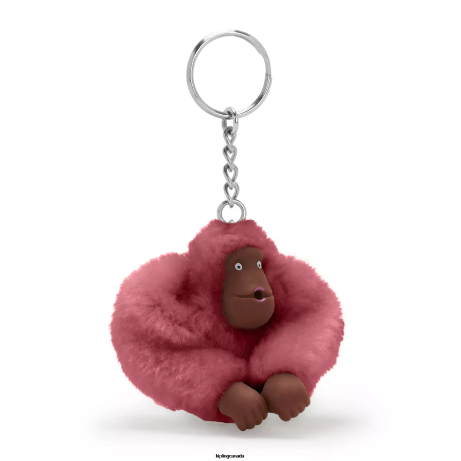 Women Keychains Kipling Sweet Pink Sven Monkey Keychain FHZD696