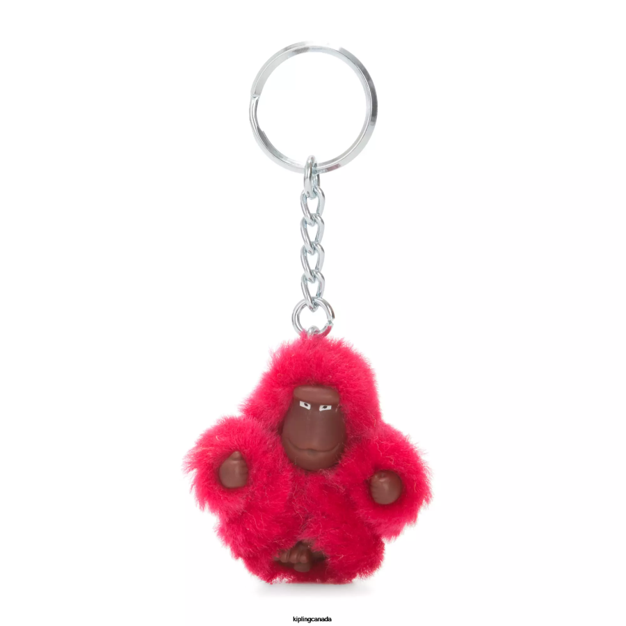 Women Keychains Kipling True Pink Sven Extra Small Monkey Keychain FHZD710