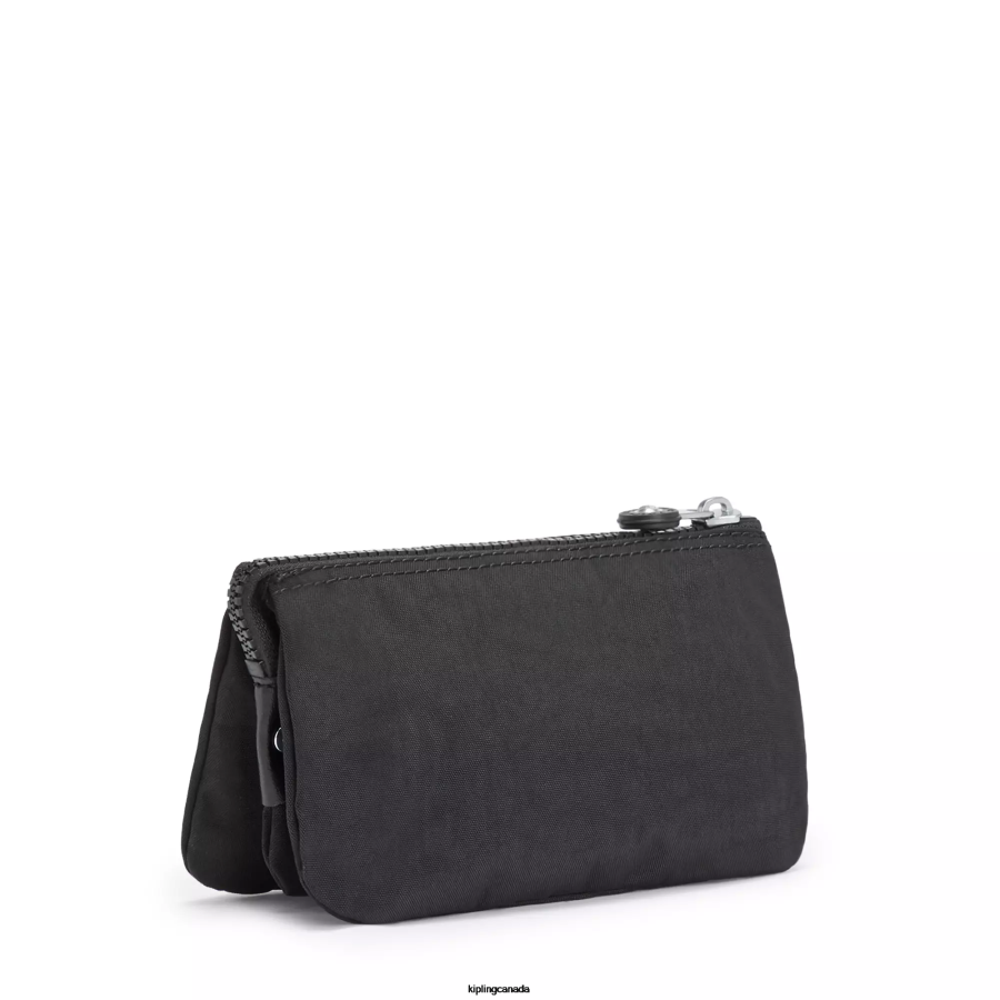 Women Pouches Kipling Black Noir Creativity Large Pouch FHZD535