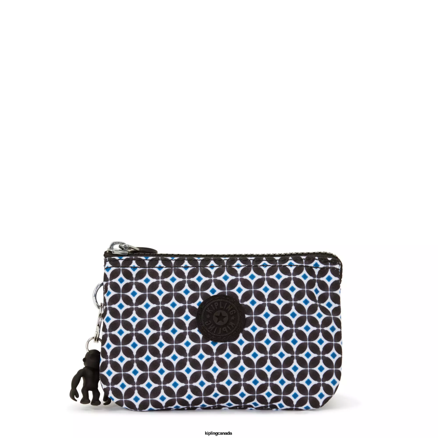 Women Pouches Kipling Blackish Tile Creativity Small Printed Pouch FHZD557