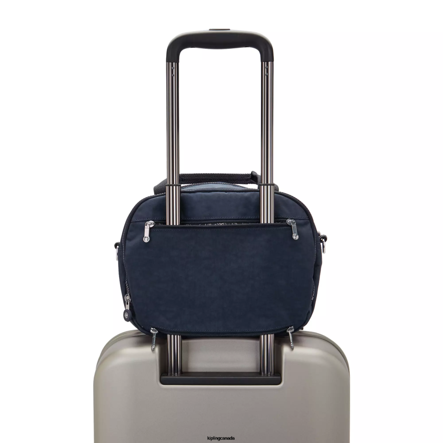 Women Pouches Kipling Blue Bleu Palm Beach Toiletry Bag FHZD545