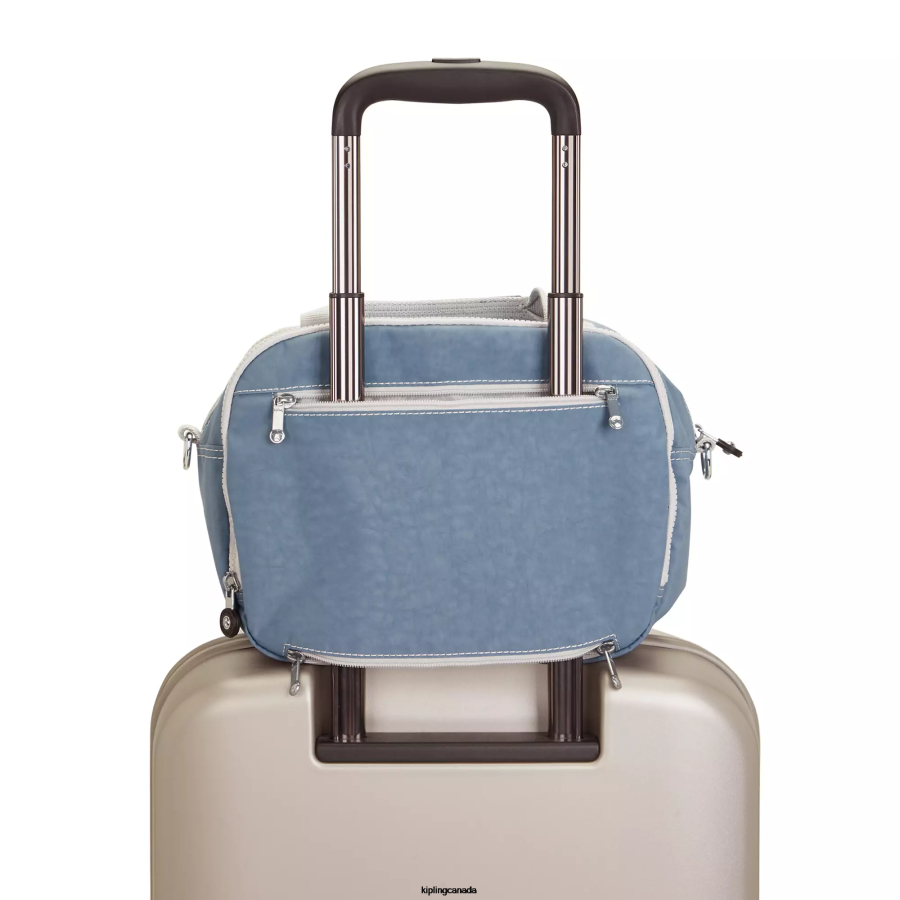 Women Pouches Kipling Brush Blue C Palm Beach Toiletry Bag FHZD546