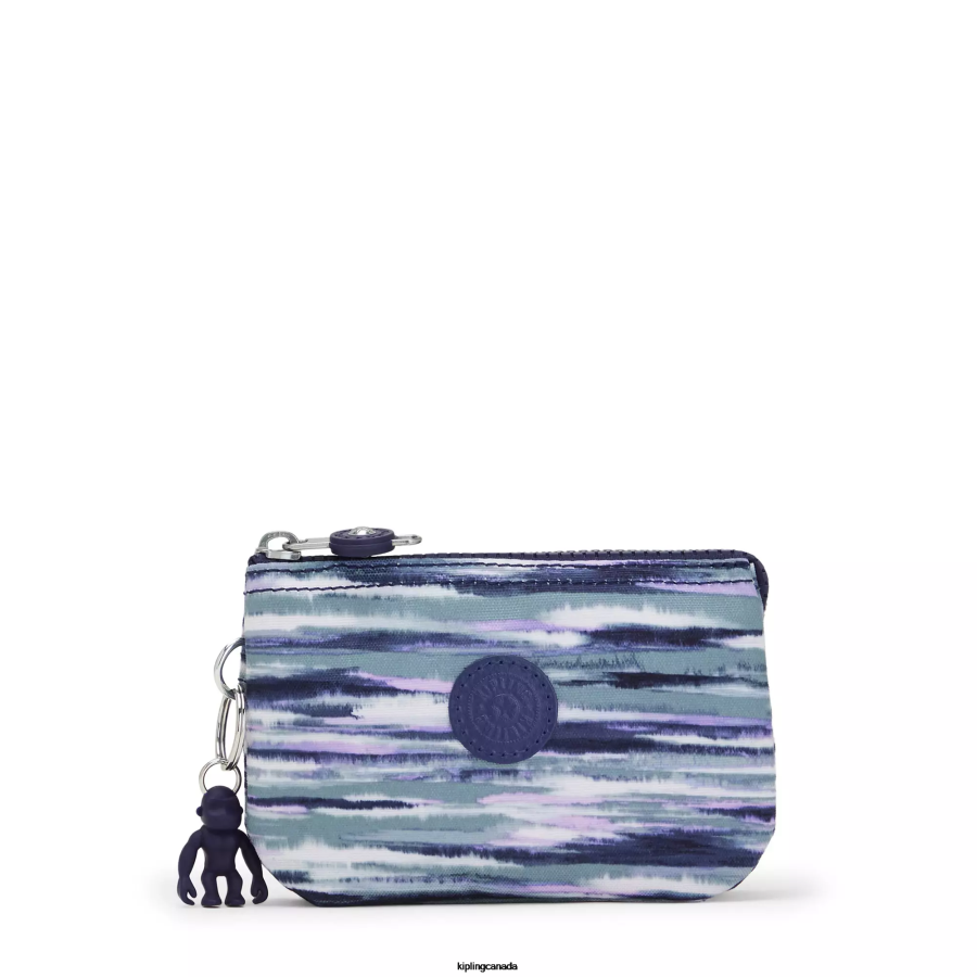 Women Pouches Kipling Brush Stripes Creativity Small Printed Pouch FHZD603