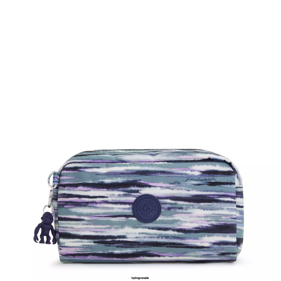 Women Pouches Kipling Brush Stripes Gleam Printed Pouch FHZD528