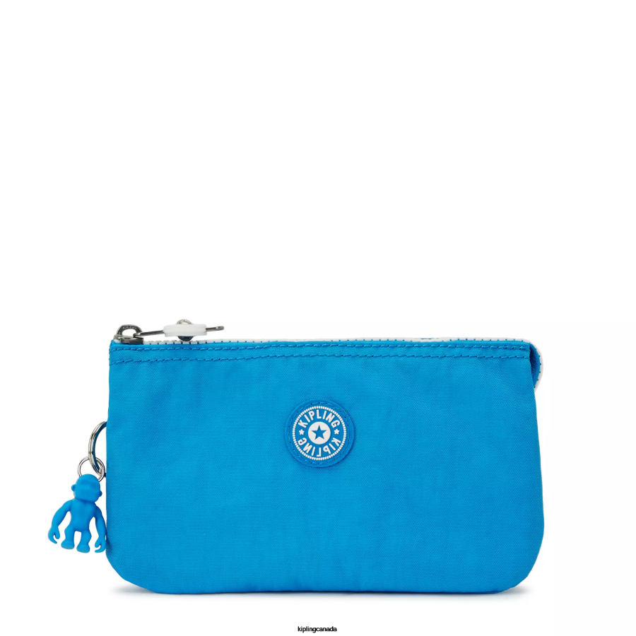 Women Pouches Kipling Eager Blue Creativity Large Pouch FHZD537