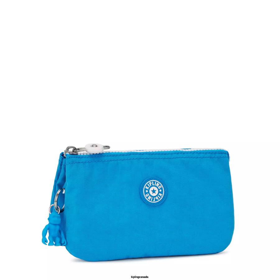 Women Pouches Kipling Eager Blue Creativity Large Pouch FHZD537