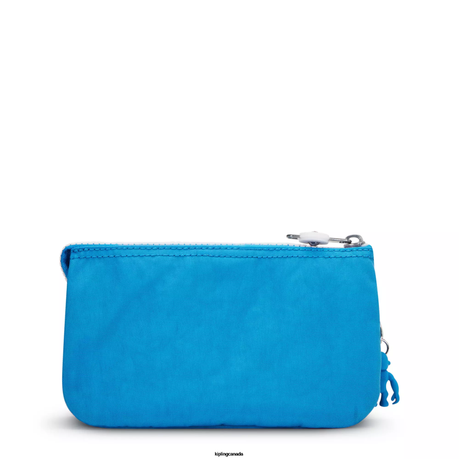 Women Pouches Kipling Eager Blue Creativity Large Pouch FHZD537