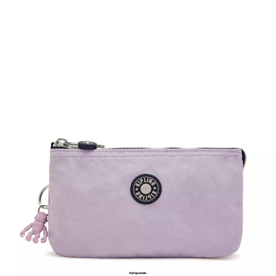 Women Pouches Kipling Gentle Lilac Block Creativity Large Pouch FHZD540