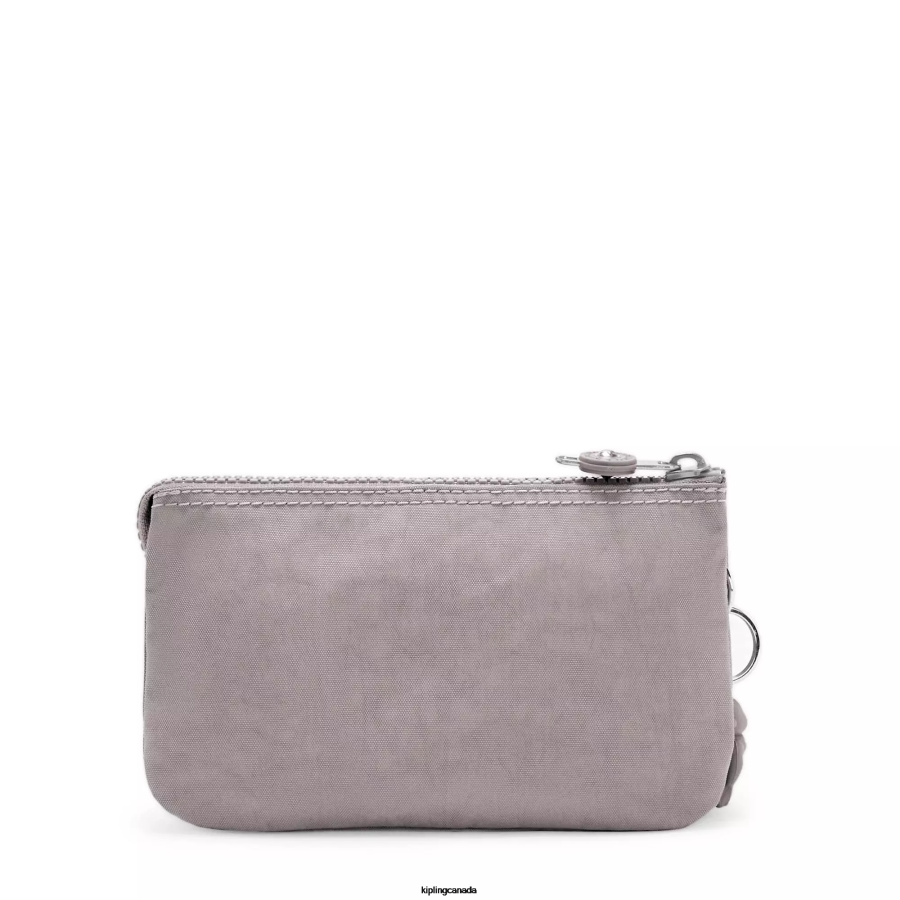 Women Pouches Kipling Grey Gris Creativity Large Pouch FHZD533