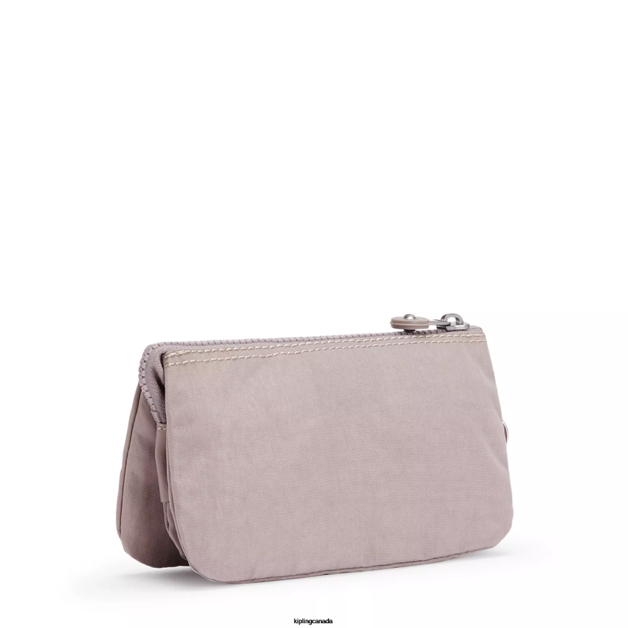 Women Pouches Kipling Grey Gris Creativity Large Pouch FHZD533