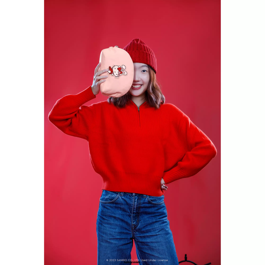 Women Pouches Kipling Rabbit Pink Zadok Hello Kitty Pouch FHZD566