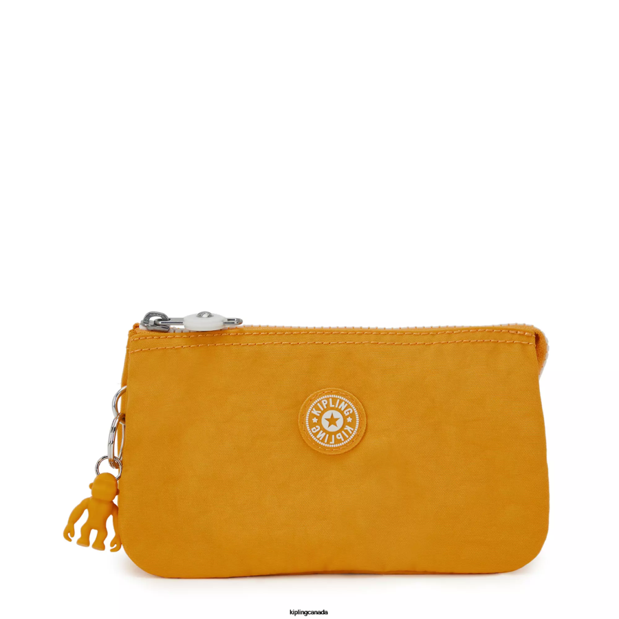 Women Pouches Kipling Rapid Yellow Creativity Large Pouch FHZD534