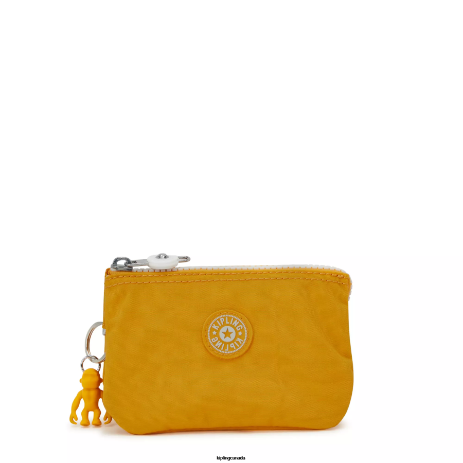 Women Pouches Kipling Rapid Yellow Creativity Small Pouch FHZD559