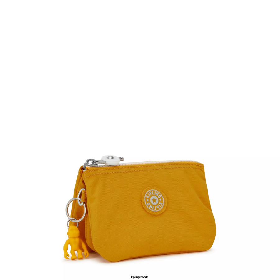 Women Pouches Kipling Rapid Yellow Creativity Small Pouch FHZD559