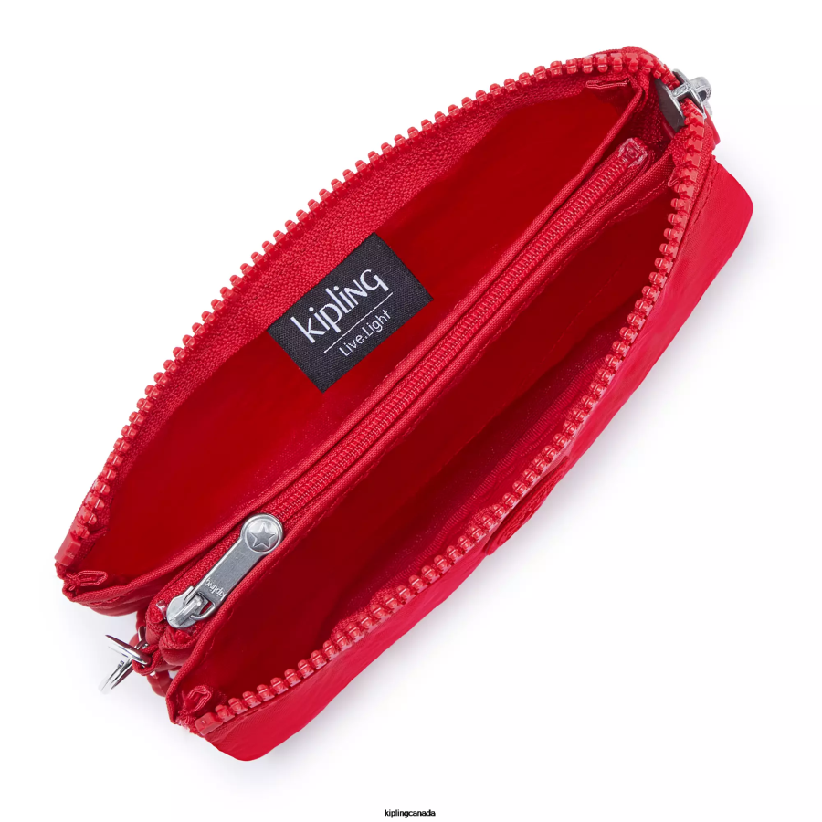 Women Pouches Kipling Red Rouge Creativity Large Pouch FHZD538