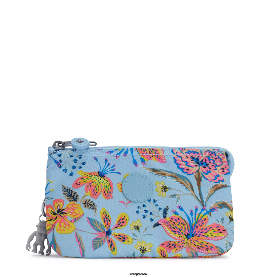 Women Pouches Kipling Wild Flowers Creativity Large Printed Pouch FHZD308