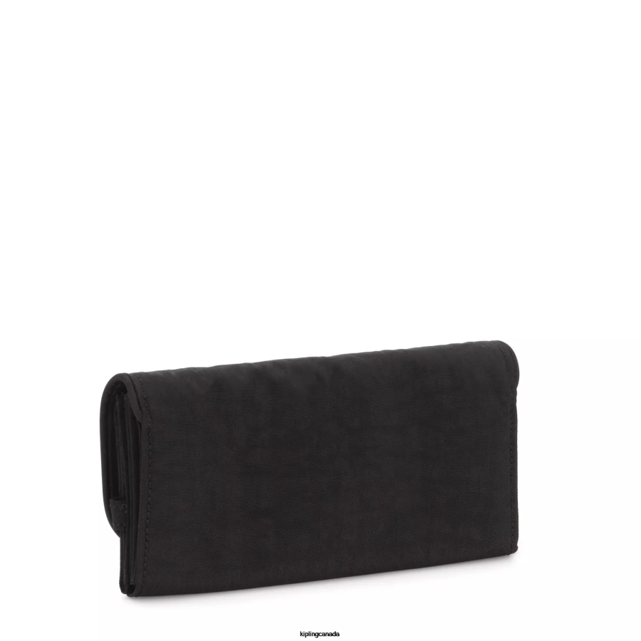 Women Wallets & Wristlets Kipling Black Noir Money Land Snap Wallet FHZD287