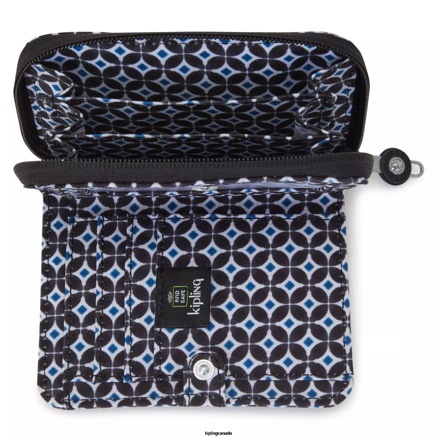 Women Wallets & Wristlets Kipling Blackish Tile Money Love Small Printed Wallet FHZD295
