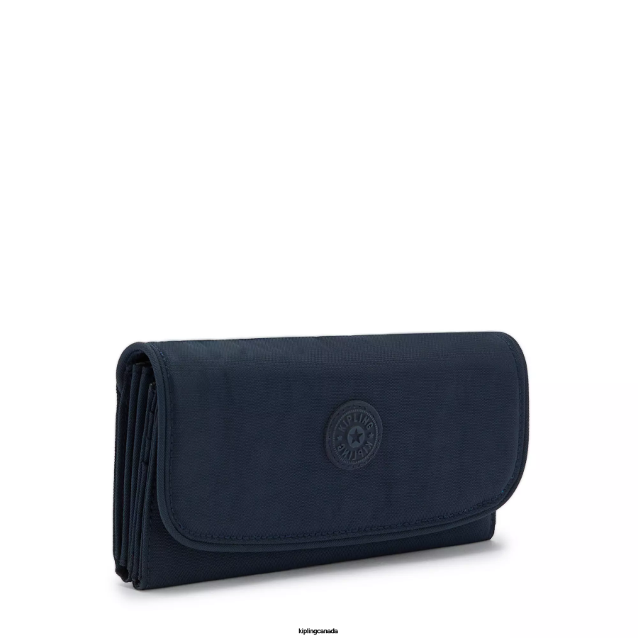Women Wallets & Wristlets Kipling Blue Bleu Money Land Snap Wallet FHZD288