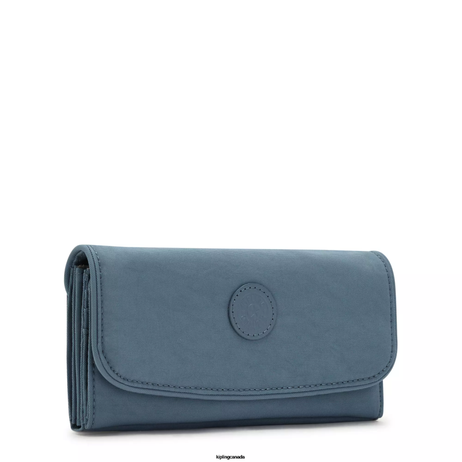 Women Wallets & Wristlets Kipling Brush Blue Money Land Snap Wallet FHZD286