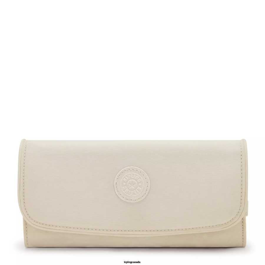 Women Wallets & Wristlets Kipling Light Sand Money Land Snap Wallet FHZD291