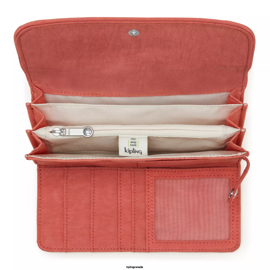 Women Wallets & Wristlets Kipling Vintage Pink Money Land Snap Wallet FHZD290