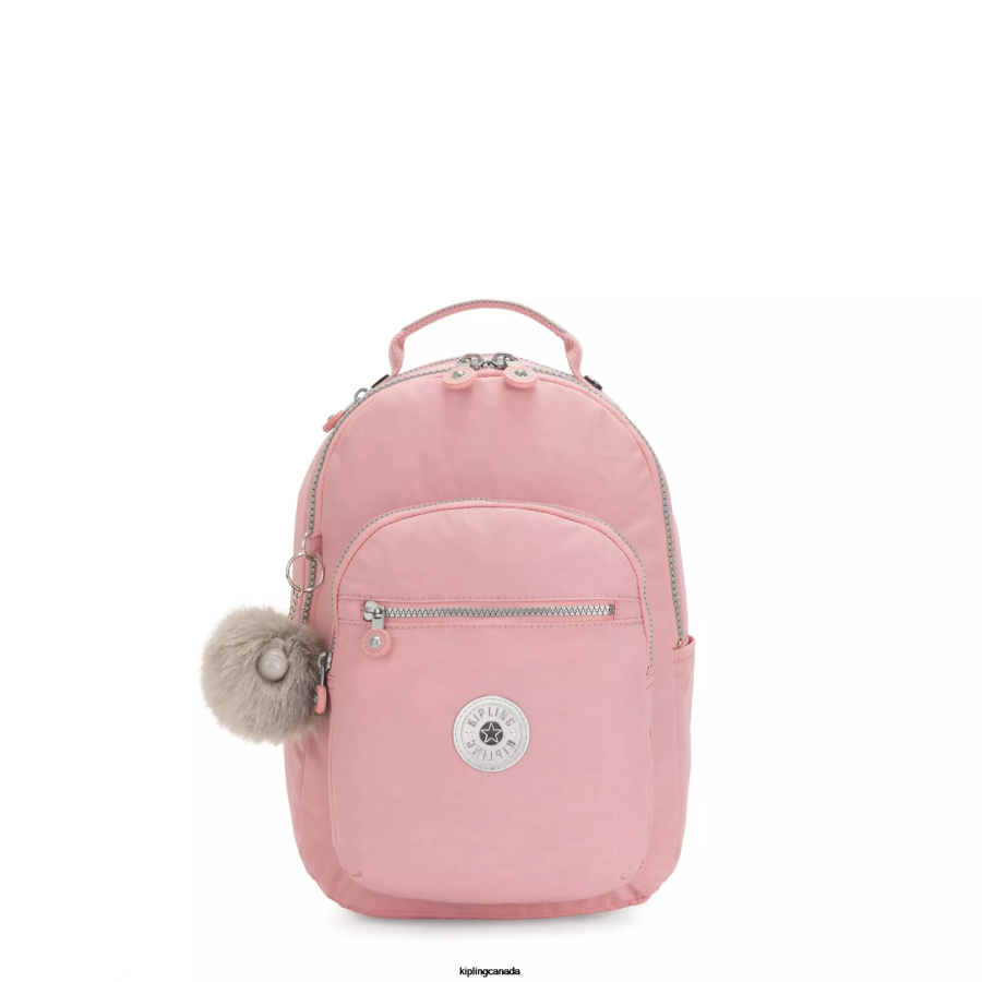 Women Fashion Backpacks Kipling Bridal Rose Seoul Small Tablet Backpack FHZD343