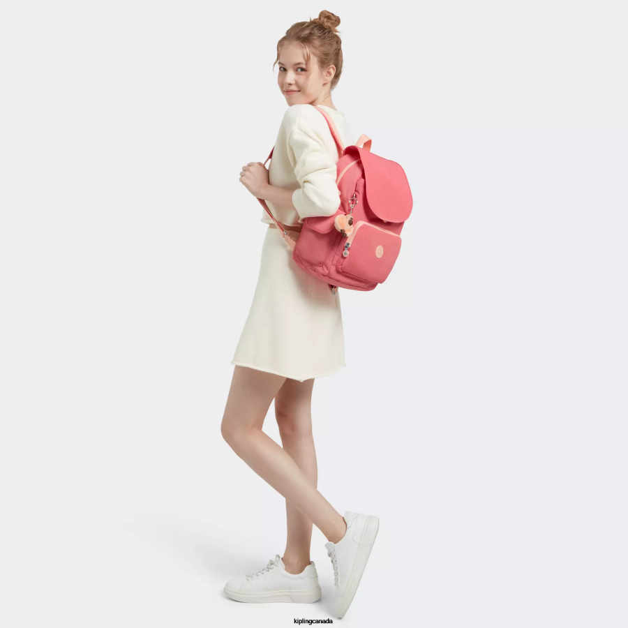 Women Fashion Backpacks Kipling Joyous Pink City Pack Backpack FHZD355