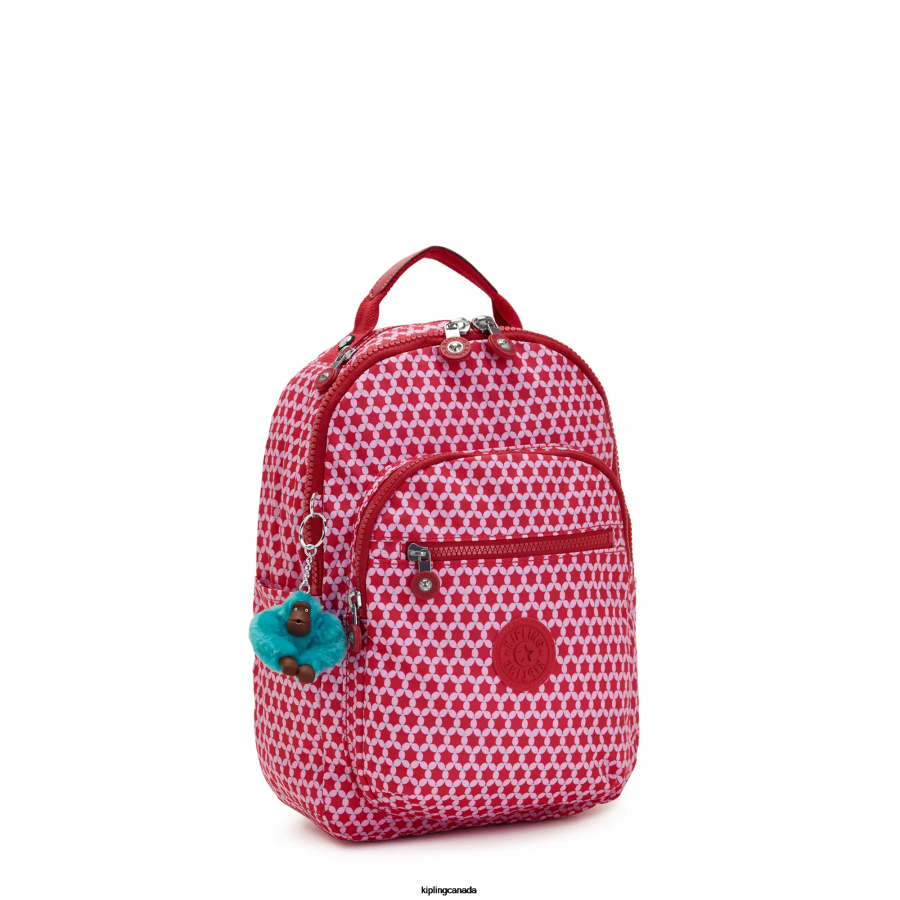 Women Fashion Backpacks Kipling Starry Dot Seoul Small Printed Tablet Backpack FHZD347