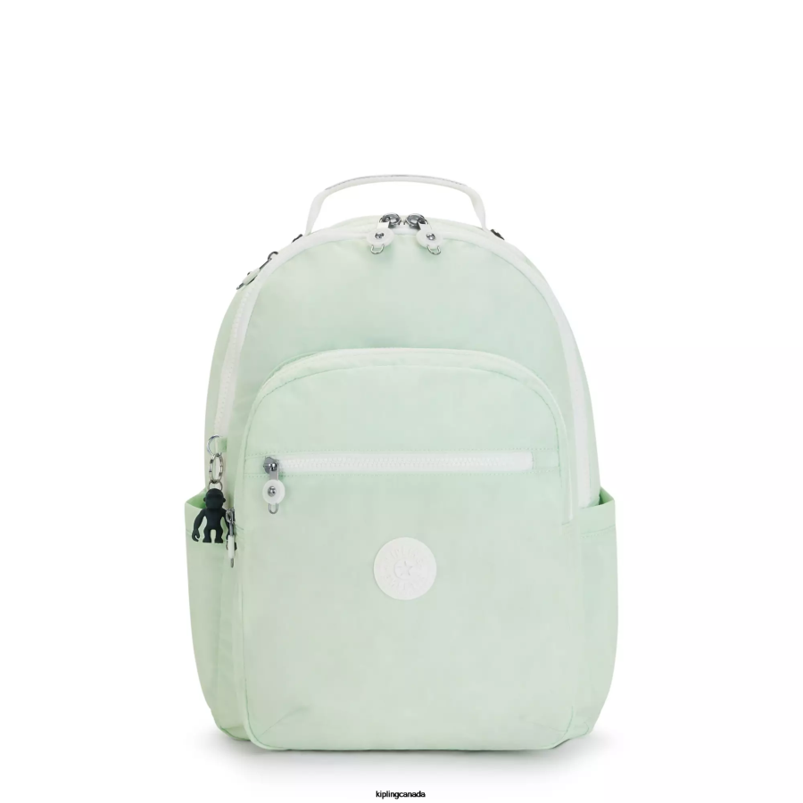 Women Laptop Backpacks Kipling Airy Green Seoul Large 15" Laptop Backpack FHZD473
