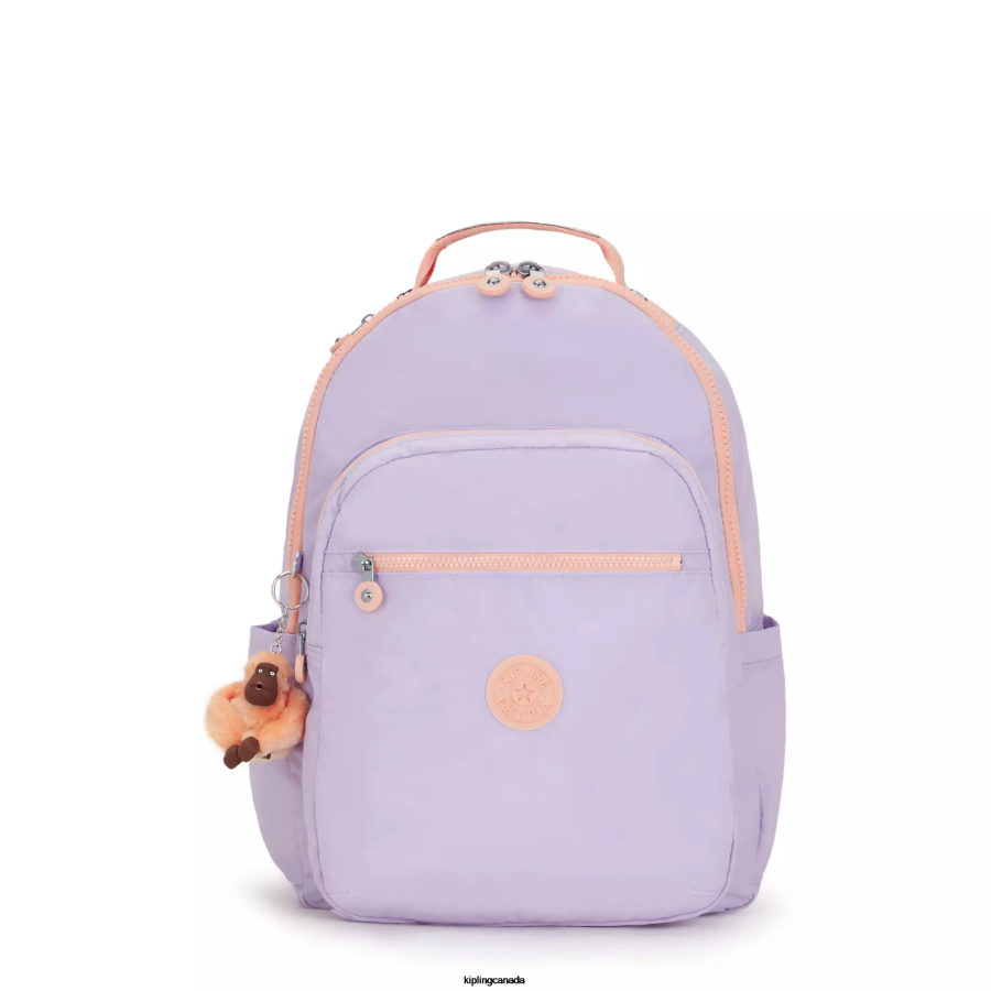 Women Laptop Backpacks Kipling Endless Lilac C Seoul Large 15" Laptop Backpack FHZD434