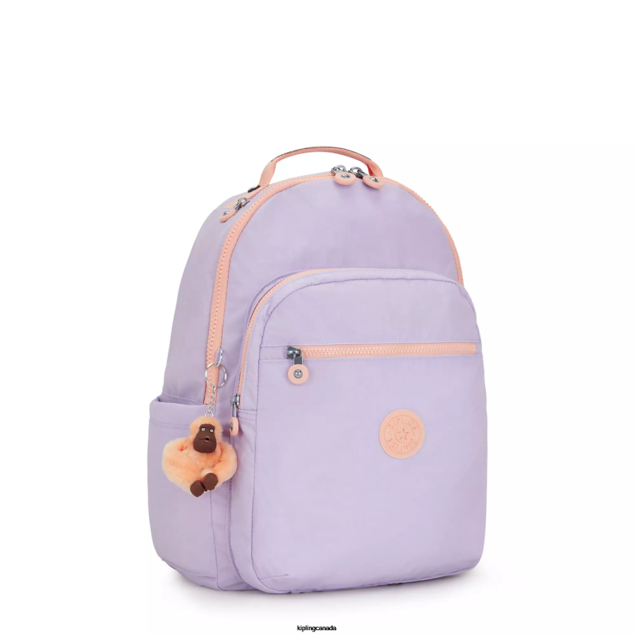 Women Laptop Backpacks Kipling Endless Lilac C Seoul Large 15