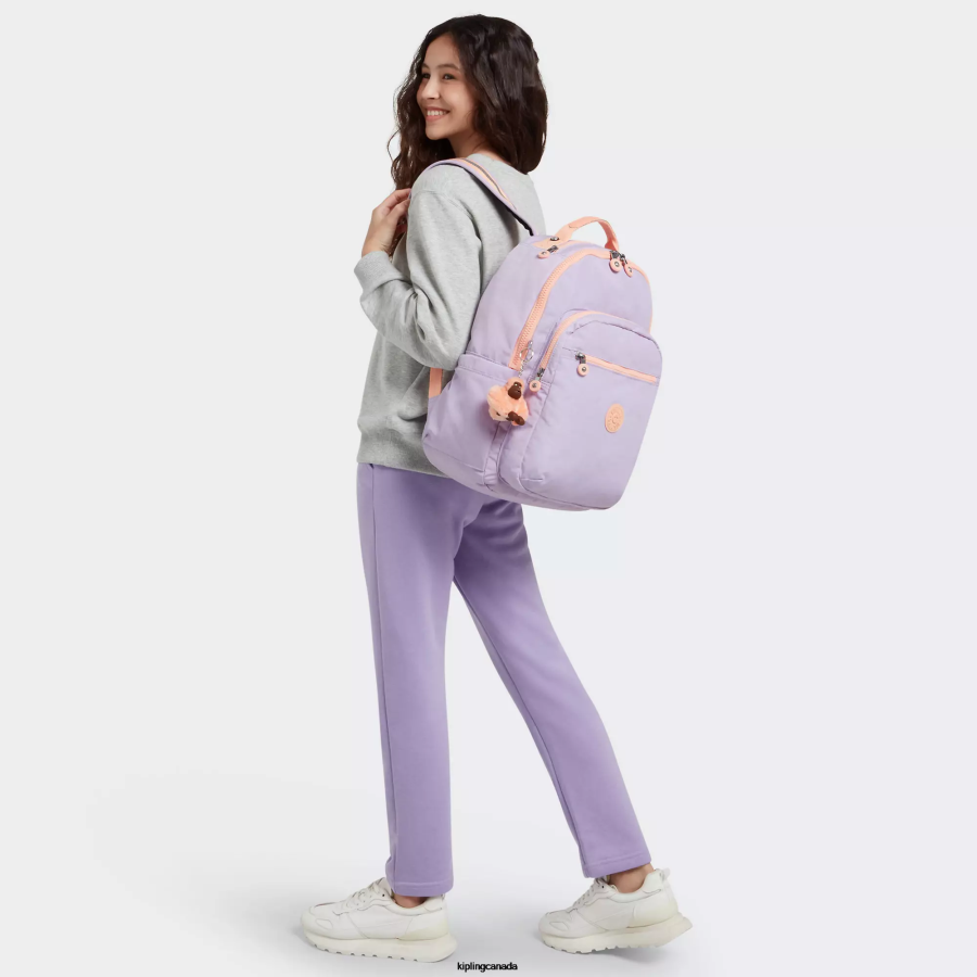 Women Laptop Backpacks Kipling Endless Lilac C Seoul Large 15