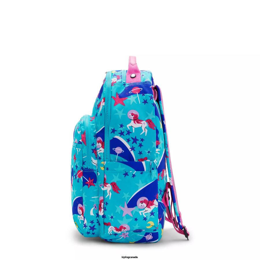 Women Laptop Backpacks Kipling Space Unicorns Seoul Large Printed 15